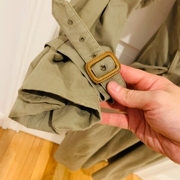 BURBERRYS VINTAGE Men's 40 Long Trench Coat WOOL lining NOVA check - Picture 5 of 16